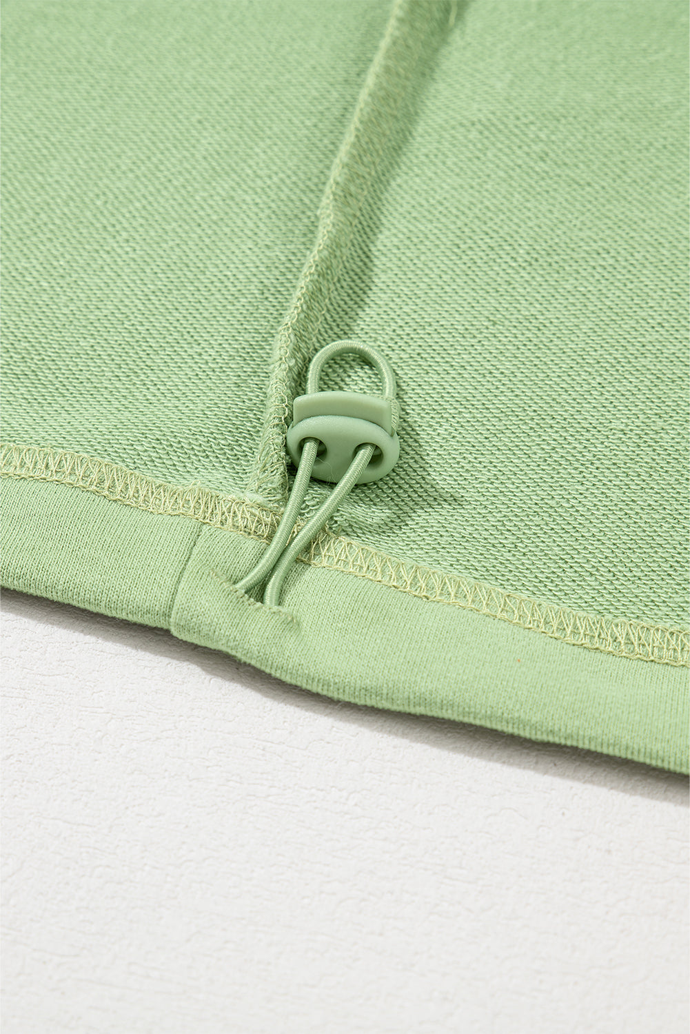 Aruba Blue Kangaroo Pocket Half Zipper Oversized Hoodie