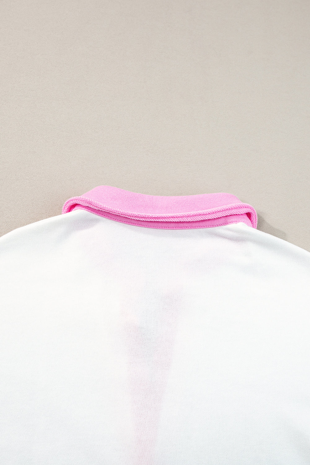 White Stripe Colorblock Sleeve Collared Mini Dress
